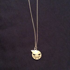 Fun silver tone necklace